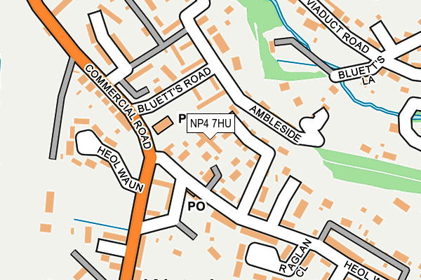 NP4 7HU map - OS OpenMap – Local (Ordnance Survey)