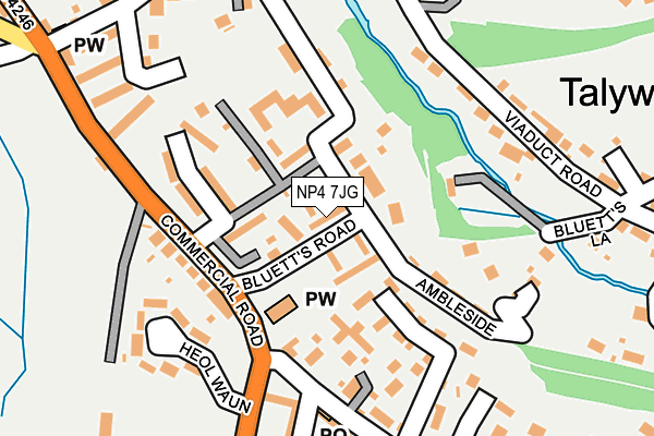 NP4 7JG map - OS OpenMap – Local (Ordnance Survey)