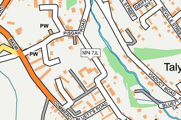 NP4 7JL map - OS OpenMap – Local (Ordnance Survey)