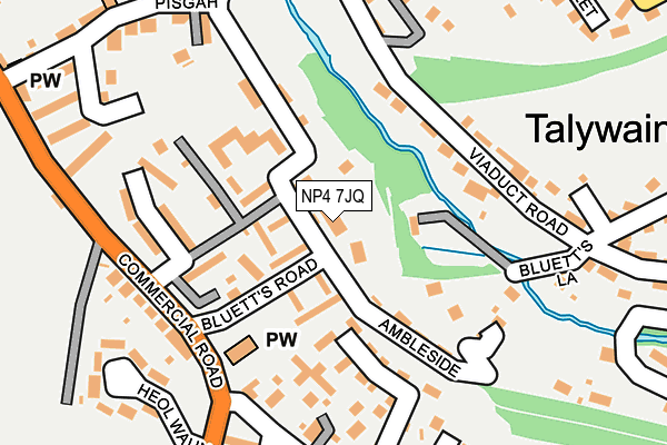 NP4 7JQ map - OS OpenMap – Local (Ordnance Survey)