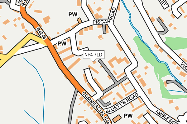 NP4 7LD map - OS OpenMap – Local (Ordnance Survey)
