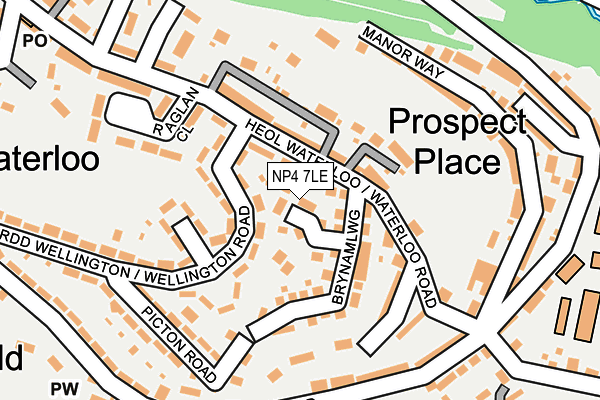 NP4 7LE map - OS OpenMap – Local (Ordnance Survey)