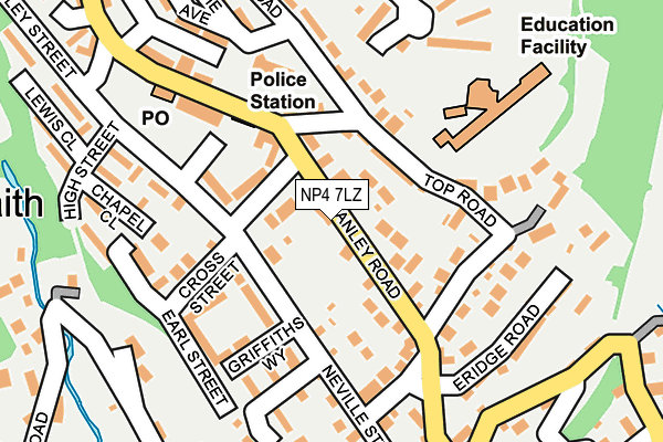 NP4 7LZ map - OS OpenMap – Local (Ordnance Survey)
