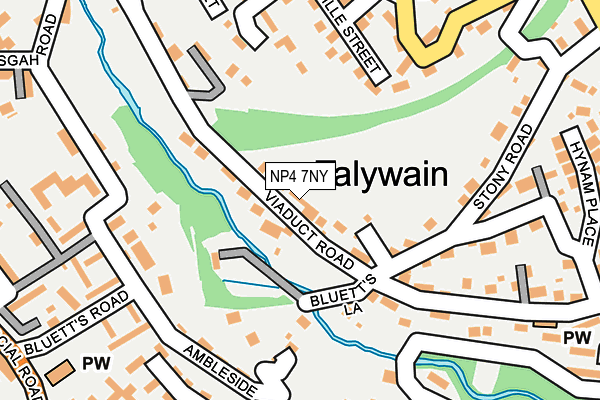 NP4 7NY map - OS OpenMap – Local (Ordnance Survey)