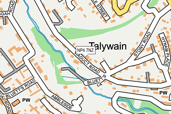 NP4 7NZ map - OS OpenMap – Local (Ordnance Survey)