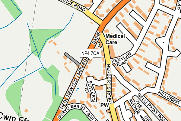 NP4 7QA map - OS OpenMap – Local (Ordnance Survey)