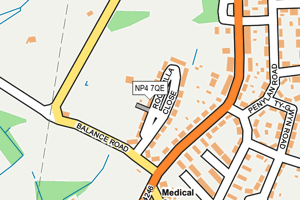 NP4 7QE map - OS OpenMap – Local (Ordnance Survey)