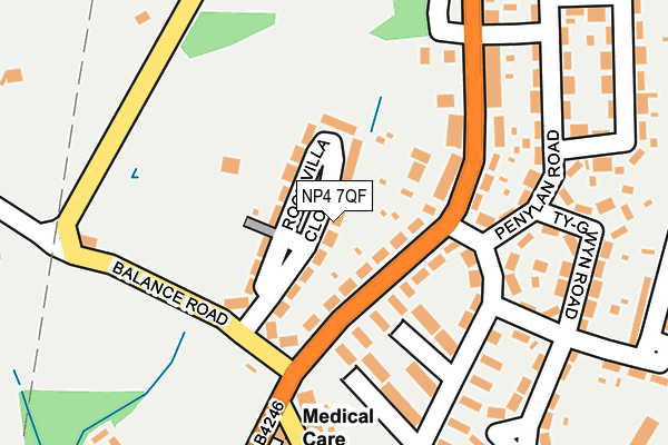 NP4 7QF map - OS OpenMap – Local (Ordnance Survey)