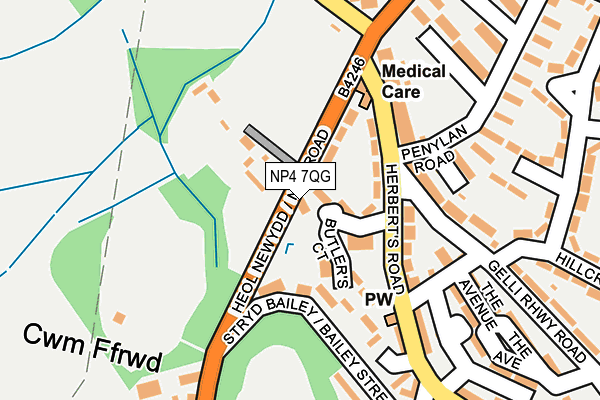 NP4 7QG map - OS OpenMap – Local (Ordnance Survey)