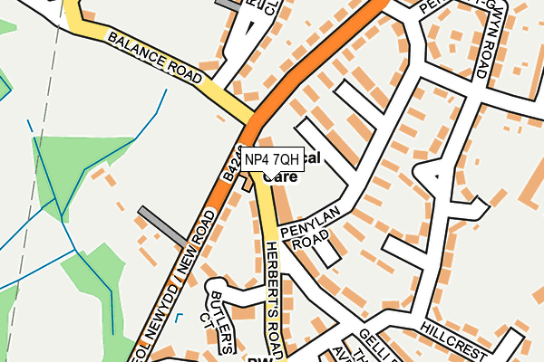 NP4 7QH map - OS OpenMap – Local (Ordnance Survey)