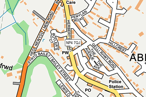 NP4 7QJ map - OS OpenMap – Local (Ordnance Survey)