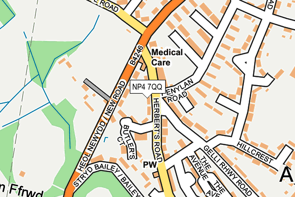 NP4 7QQ map - OS OpenMap – Local (Ordnance Survey)