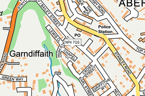 NP4 7QS map - OS OpenMap – Local (Ordnance Survey)