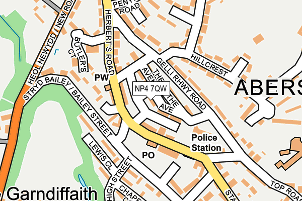 NP4 7QW map - OS OpenMap – Local (Ordnance Survey)