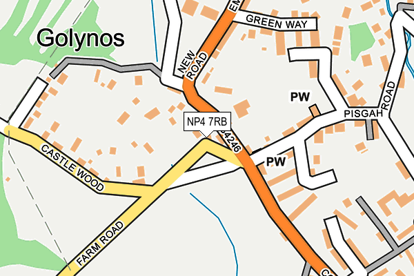 NP4 7RB map - OS OpenMap – Local (Ordnance Survey)