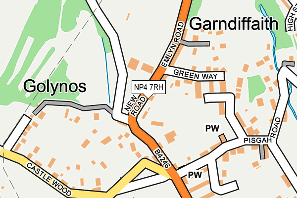 NP4 7RH map - OS OpenMap – Local (Ordnance Survey)