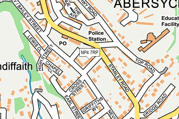 NP4 7RP map - OS OpenMap – Local (Ordnance Survey)