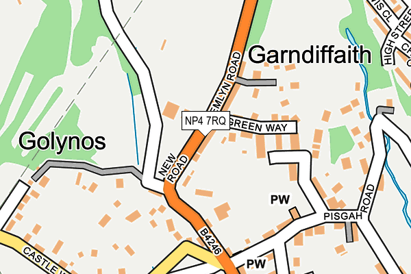 NP4 7RQ map - OS OpenMap – Local (Ordnance Survey)