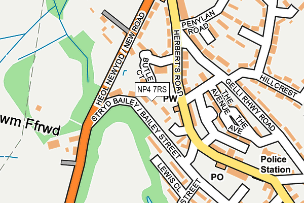 NP4 7RS map - OS OpenMap – Local (Ordnance Survey)