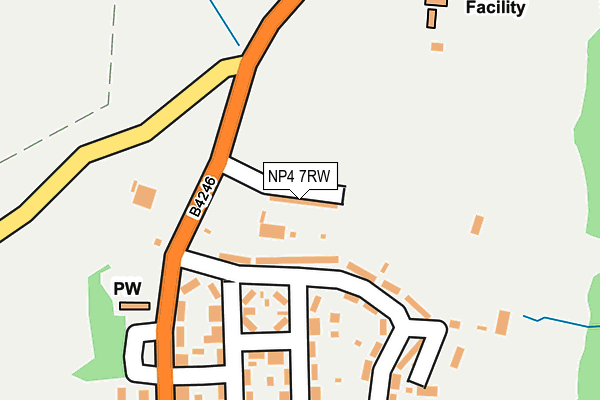NP4 7RW map - OS OpenMap – Local (Ordnance Survey)