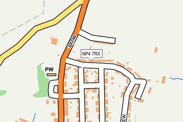 NP4 7RX map - OS OpenMap – Local (Ordnance Survey)