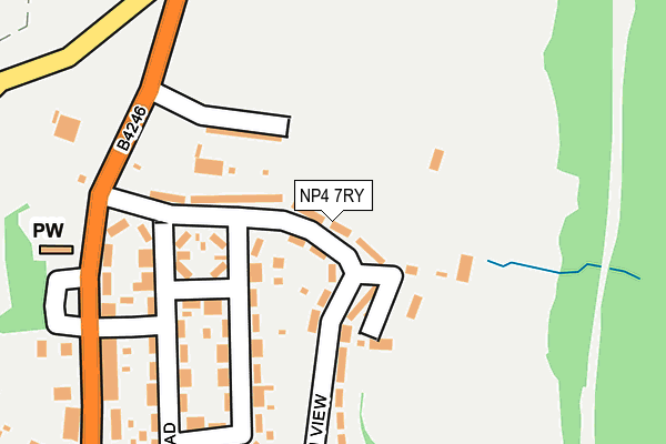 NP4 7RY map - OS OpenMap – Local (Ordnance Survey)