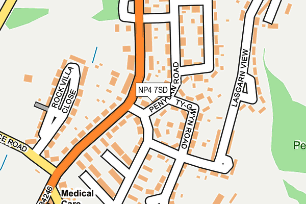 NP4 7SD map - OS OpenMap – Local (Ordnance Survey)
