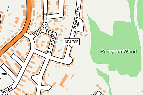 NP4 7SF map - OS OpenMap – Local (Ordnance Survey)
