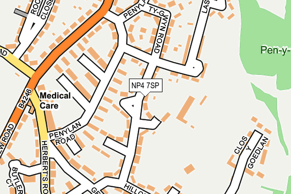 NP4 7SP map - OS OpenMap – Local (Ordnance Survey)