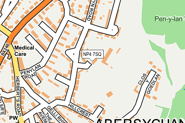 NP4 7SQ map - OS OpenMap – Local (Ordnance Survey)