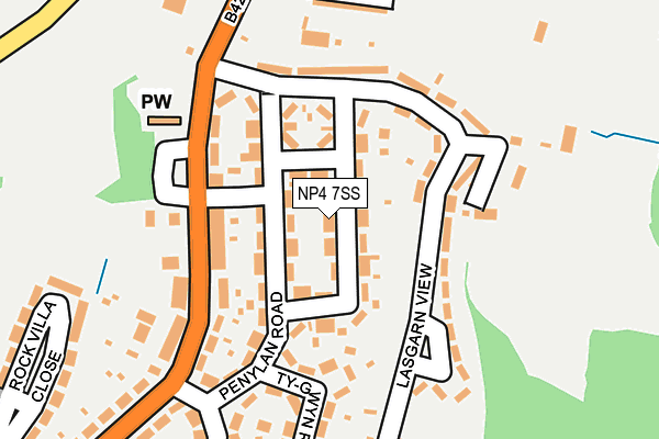 NP4 7SS map - OS OpenMap – Local (Ordnance Survey)
