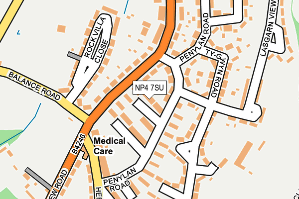 NP4 7SU map - OS OpenMap – Local (Ordnance Survey)