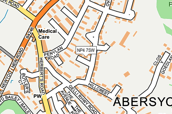 NP4 7SW map - OS OpenMap – Local (Ordnance Survey)