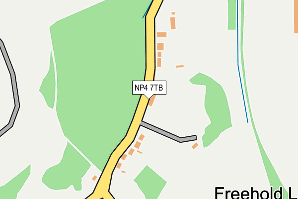 NP4 7TB map - OS OpenMap – Local (Ordnance Survey)