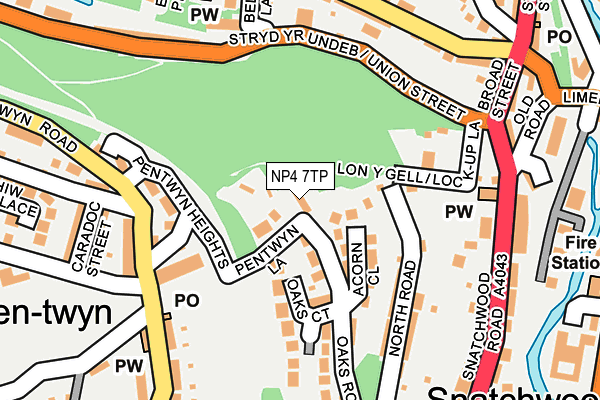 NP4 7TP map - OS OpenMap – Local (Ordnance Survey)