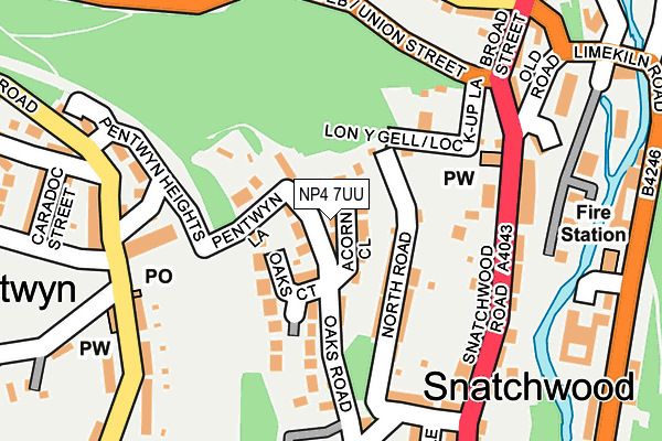 NP4 7UU map - OS OpenMap – Local (Ordnance Survey)