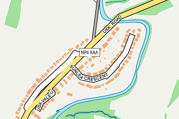 NP4 8AA map - OS OpenMap – Local (Ordnance Survey)