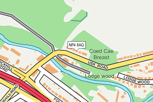 NP4 8AQ map - OS OpenMap – Local (Ordnance Survey)