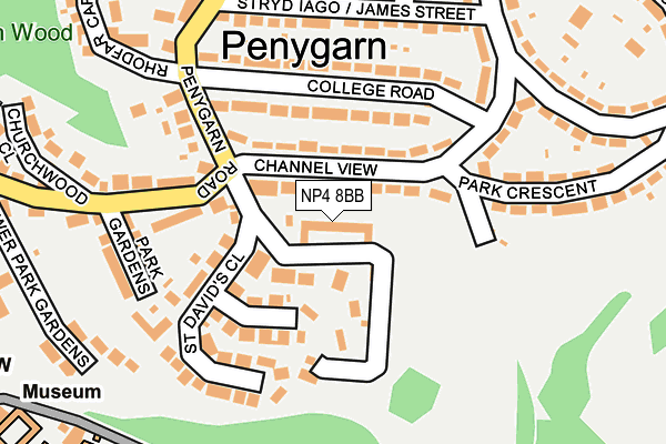 NP4 8BB map - OS OpenMap – Local (Ordnance Survey)