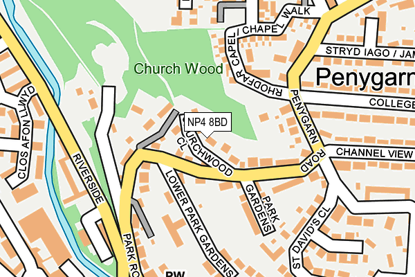 NP4 8BD map - OS OpenMap – Local (Ordnance Survey)