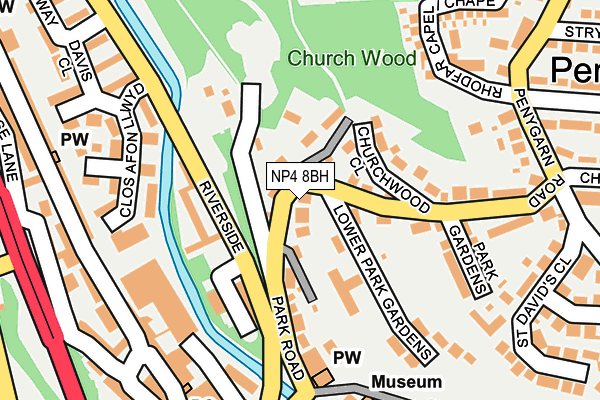 NP4 8BH map - OS OpenMap – Local (Ordnance Survey)