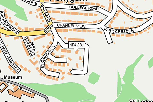 NP4 8BJ map - OS OpenMap – Local (Ordnance Survey)