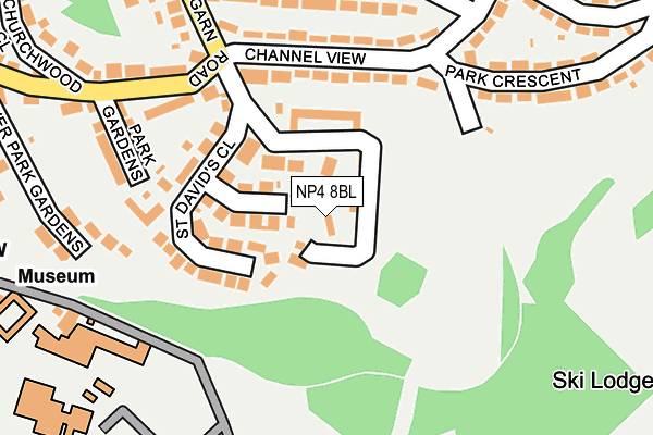 NP4 8BL map - OS OpenMap – Local (Ordnance Survey)