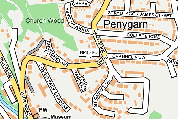 NP4 8BQ map - OS OpenMap – Local (Ordnance Survey)