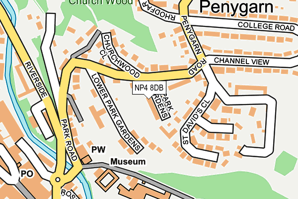 NP4 8DB map - OS OpenMap – Local (Ordnance Survey)
