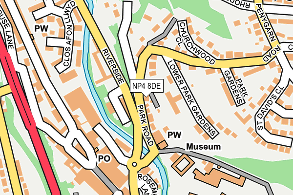 NP4 8DE map - OS OpenMap – Local (Ordnance Survey)