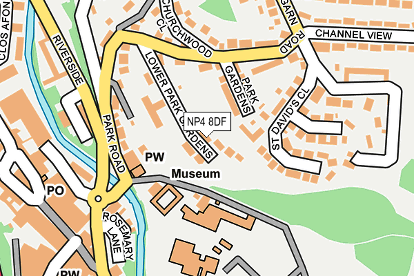 NP4 8DF map - OS OpenMap – Local (Ordnance Survey)
