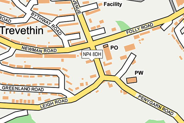 NP4 8DH map - OS OpenMap – Local (Ordnance Survey)