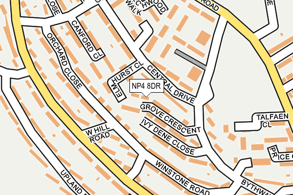NP4 8DR map - OS OpenMap – Local (Ordnance Survey)