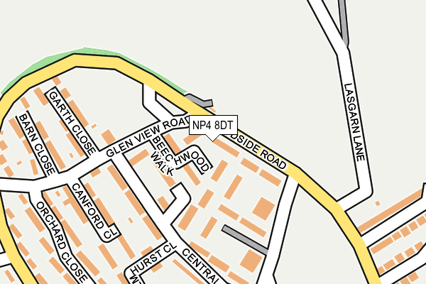 NP4 8DT map - OS OpenMap – Local (Ordnance Survey)